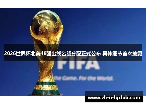 2026世界杯北美48强出线名额分配正式公布 具体细节首次披露
